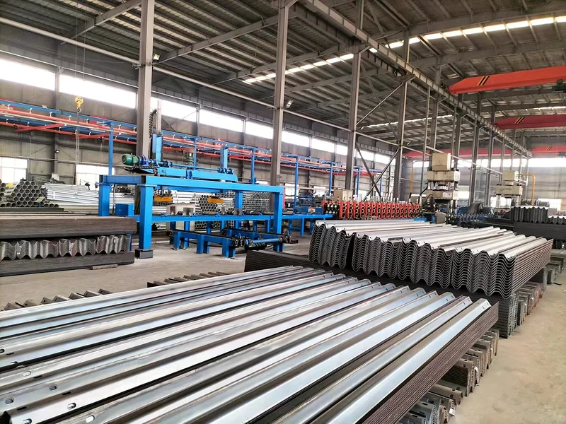 Finished guardrail production