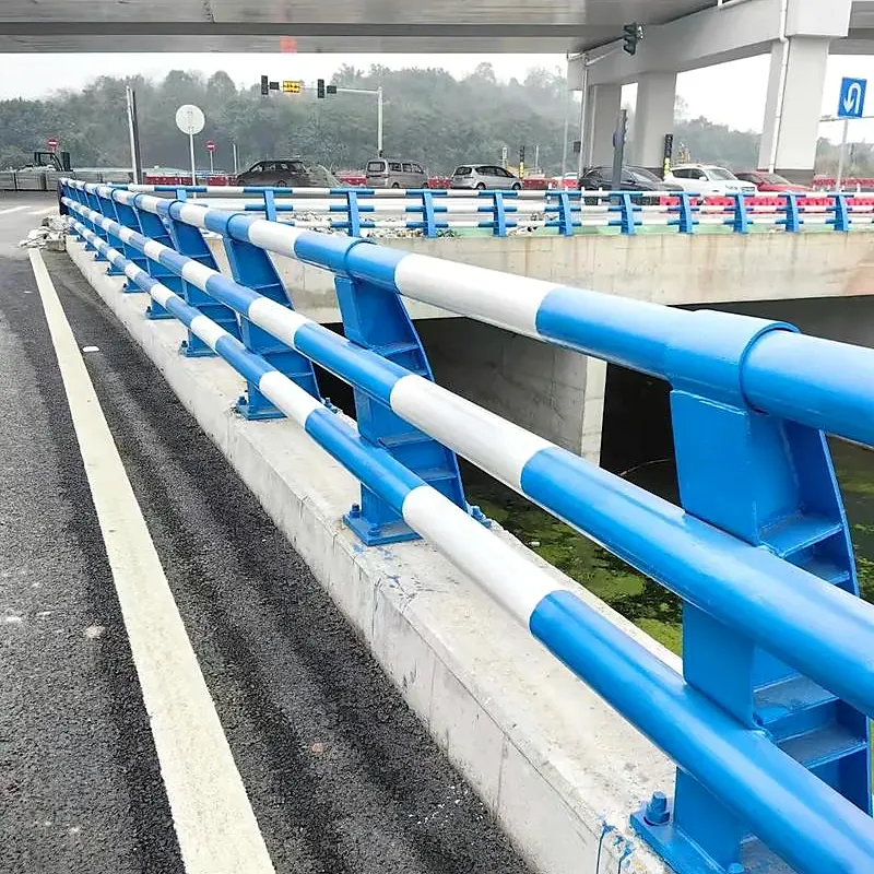 blue-white-tubular-bridge-guardrail